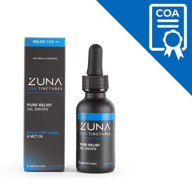 Picture of COA - Pure Relief Oil Drops (1,200mg) - Lot# 9997